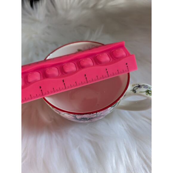 Potter's Studio Footed Coffee Mug with Beautiful Colorful Flowers New - Picture 6 of 6